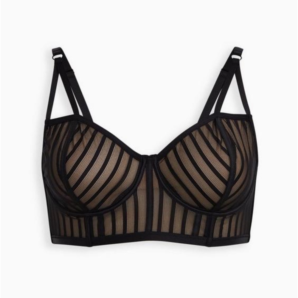 Black mesh bralette